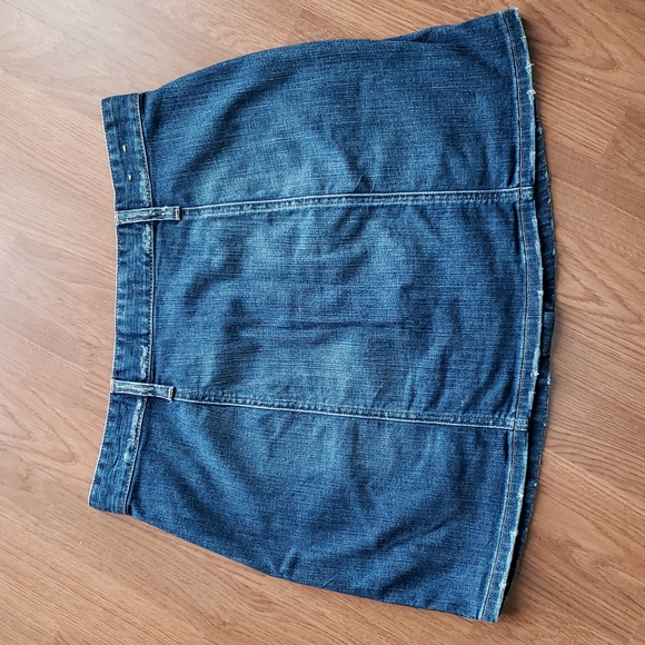 Ralph Lauren Denim & Supply Button Front Stretch Skirt 30" Waist X 16" - Picture 2 of 6